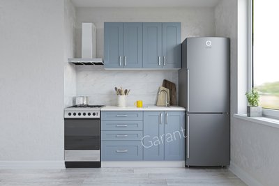 Кухонний комплект Річ 1,4м Garant пастельно-синій (без стільниці) 13196 фото