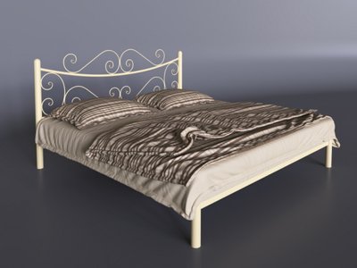 Ліжко двоспальне 160х200+ламель Азалія Tenero бежевий 7445 фото