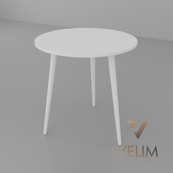 Круглий стіл Сет-3 Неман білий/білий 13630 фото