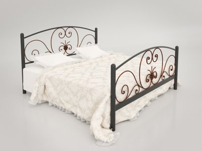 Ліжко полуторне 140х200+ламель Німфея Tenero коричневий 7455 фото