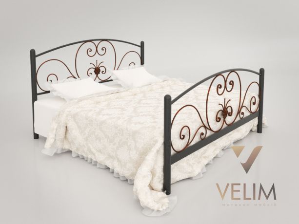 Ліжко двоспальне 160х200+ламель Німфея Tenero коричневий 7456 фото