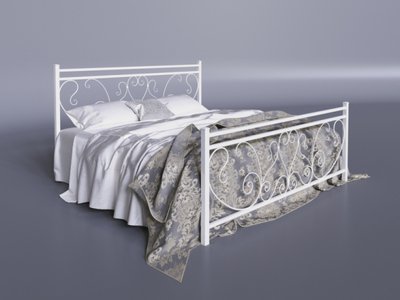 Ліжко двоспальне 160х200+ламель Монстера Tenero білий 7459 фото