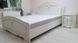 Ліжко двоспальне +каркас Луїза (патина) 160×200 Світ Меблів білий структурний/біле дерево Світ Меблів фото 4