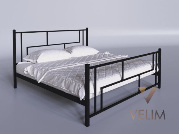 Ліжко двоспальне 180х200+ламель Аміс Tenero чорний 7467 фото