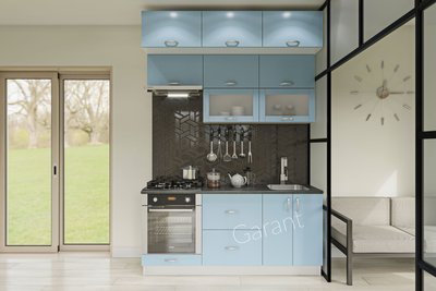 Кухонний комплект Горизонт 1,8м Garant блакитний прибій (без стільниці) 13169 фото