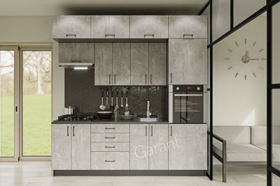 Кухонний комплект Горизонт 2,4м Garant індастріал (без стільниці) 13170 фото