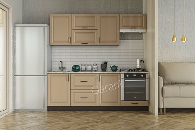 Кухонний комплект Софт Прем'єр 2,2м Garant сіро-бежевий (без стільниці) 13221 фото