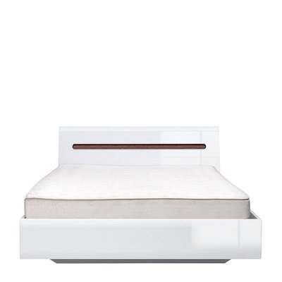Ліжко Ацтека + ламель 160х200 BRW білий/білий глянець BRW фото
