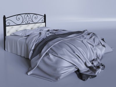 Ліжко полуторне 140х200+ламель Астра Tenero чорний 7475 фото