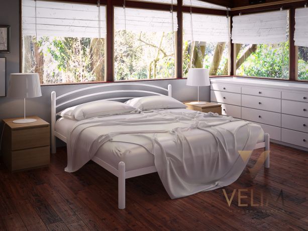 Ліжко двоспальне 180х200+ламель Маранта Tenero білий 7432 фото