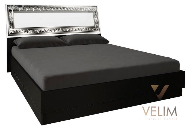 Ліжко Viola/Віола 160х200 (підйомне) + ламель MiroMark чорний/білий глянець 5693 фото
