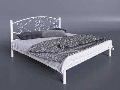 Ліжко полуторне 140х200+ламель Камелія Tenero білий 7448 фото
