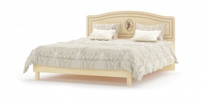 Ліжко двоспальне Мебель-Сервіс Флоріс+ каркас 160х200 клен 4730 фото