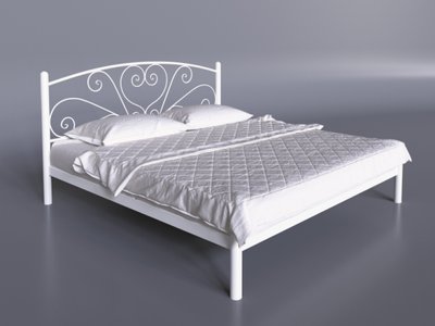 Ліжко полуторне 120х200+ламель Кариса Tenero білий 7435 фото
