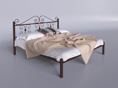 Ліжко полуторне 120х200+ламель БегоніяTenero коричневий 7439 фото
