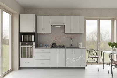 Кухонний комплект Модест 2,6м Garant білий уніколор (без стільниці) 13194 фото