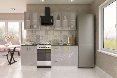 Кухонний комплект Брайт 1,6м Garant сірий (без стільниці) 13144 фото