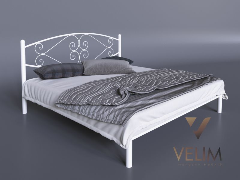 Ліжко двоспальне 180х200+ламель Камелія Tenero білий 7450 фото